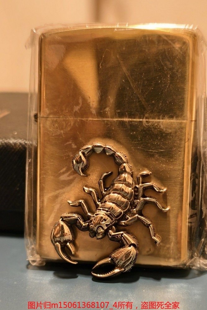 Brass Scorpion Emblem Patch for Lighter DIY Decoration Accessory