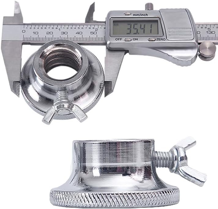 2 Pack Dumbbell Collars Spin Locking Nut with Safety Lock Standard, Silver