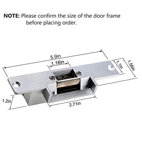 Electric Strike Lock Electronic Mortise NO Mode Fail Secure Lock NO-Fail Secure