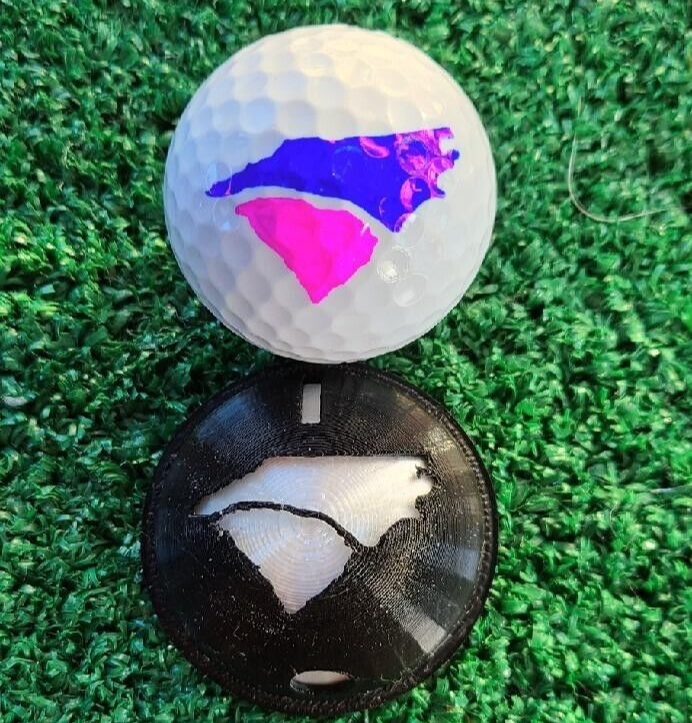 Golf Ball Marker Custom Stencil + Alignment Line and Circle. CREATE YOUR OWN!!!