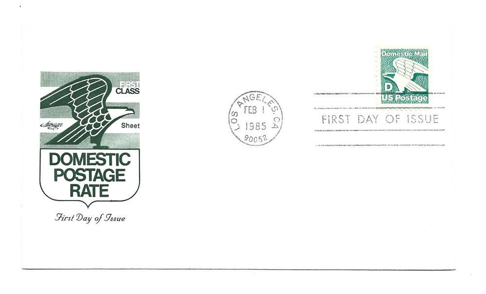 2111 'D' (22c) Non Denominated Eagle Artmaster FDC