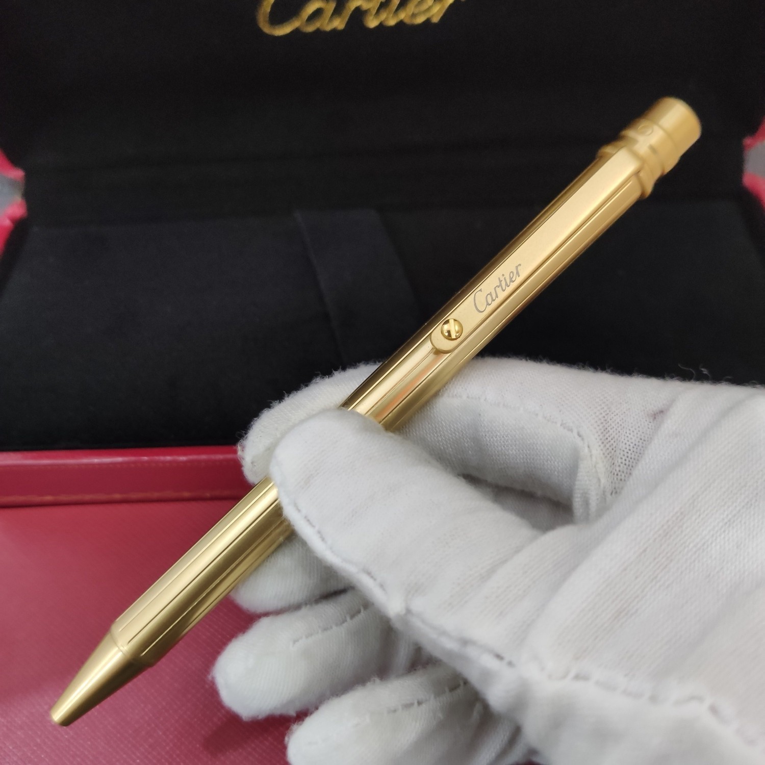 Cartier luxury metal shell ballpoint pen