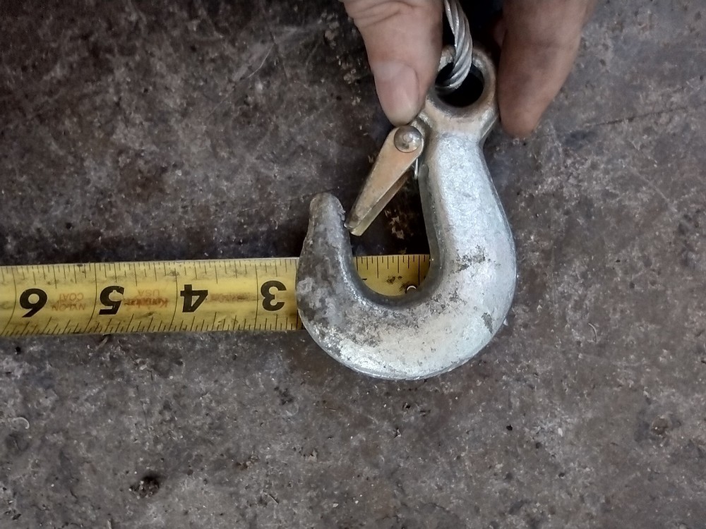 3/16" galvanized wire rope with hook