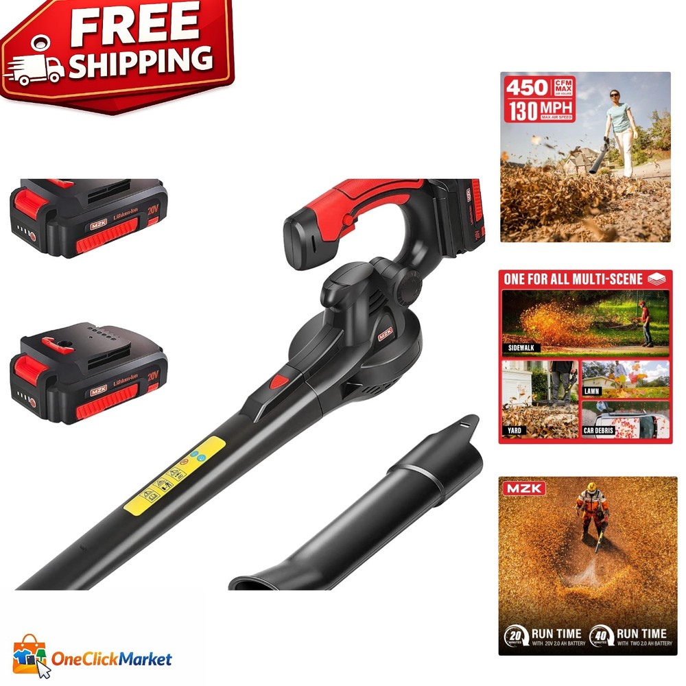 Versatile Handheld Leaf Blower - Lightweight, Cordless Design for All Scenarios