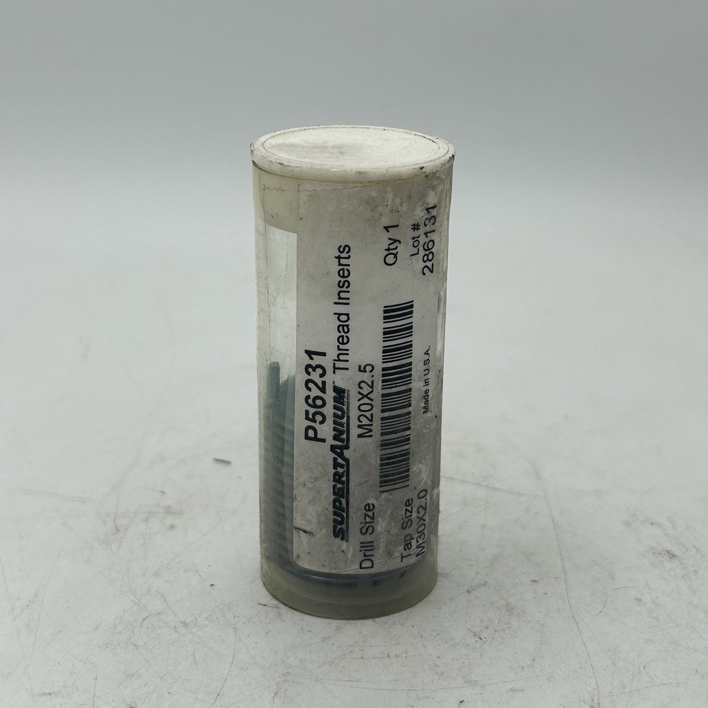 SuperTanium Thread Inserts P56231 Drill M20x2.5 Tap M30x2.0