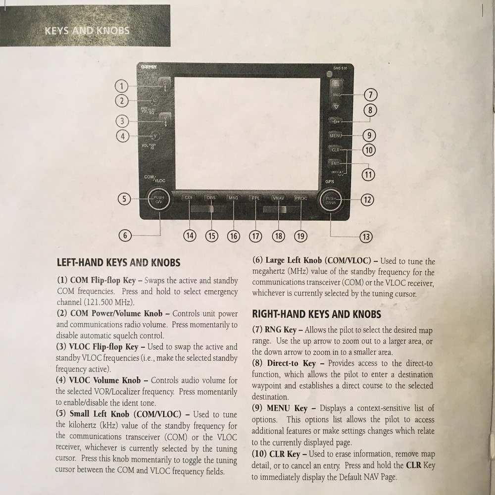 Garmin GNS-530(A) Quick Reference Guide