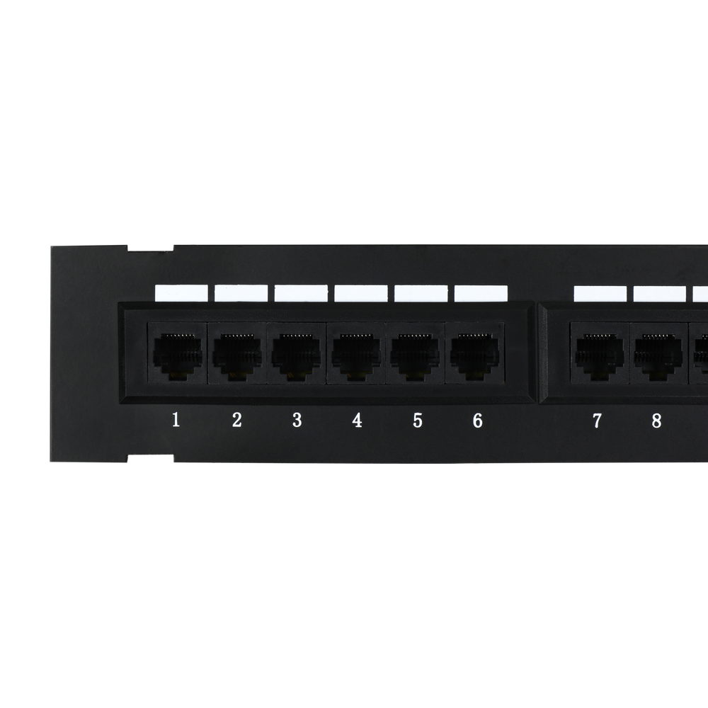 Cat6 12 Port Patch Panel RJ45 110 Mini Surface Wall Mount