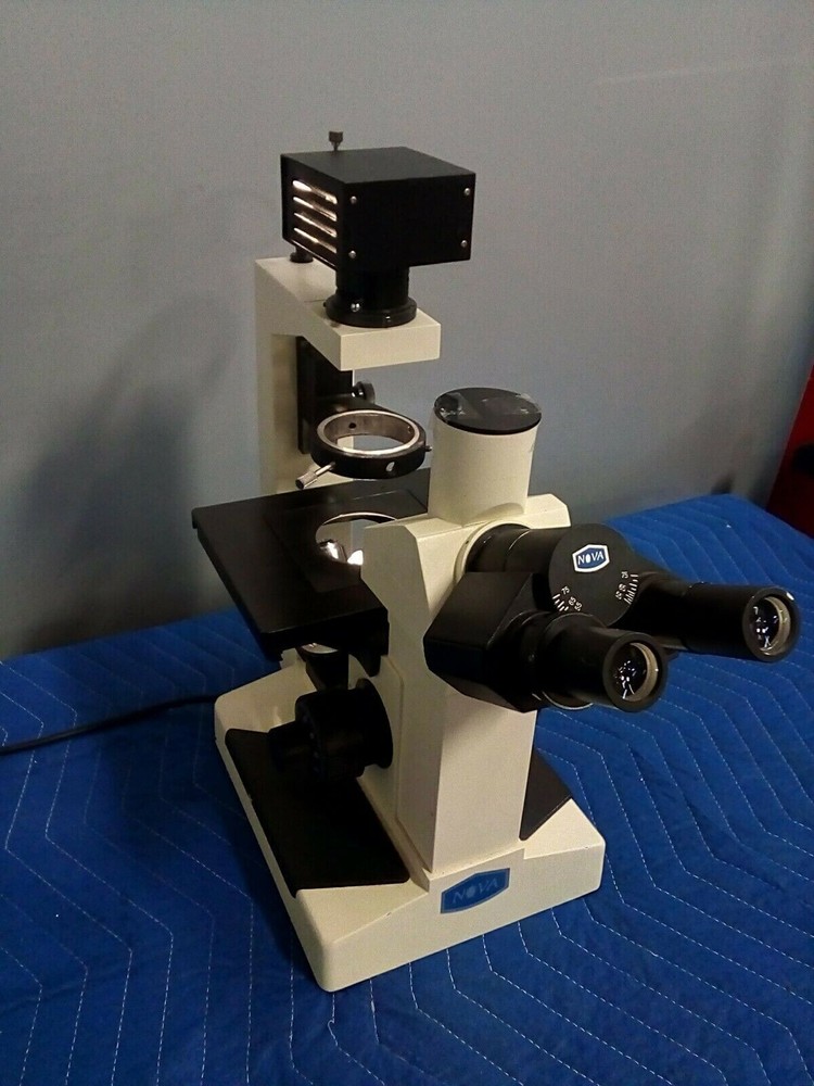 Nova Microscope IN833 w/ 4 Objectives PL L 40, PL L 25, PL L 10, Plan 2 PHP