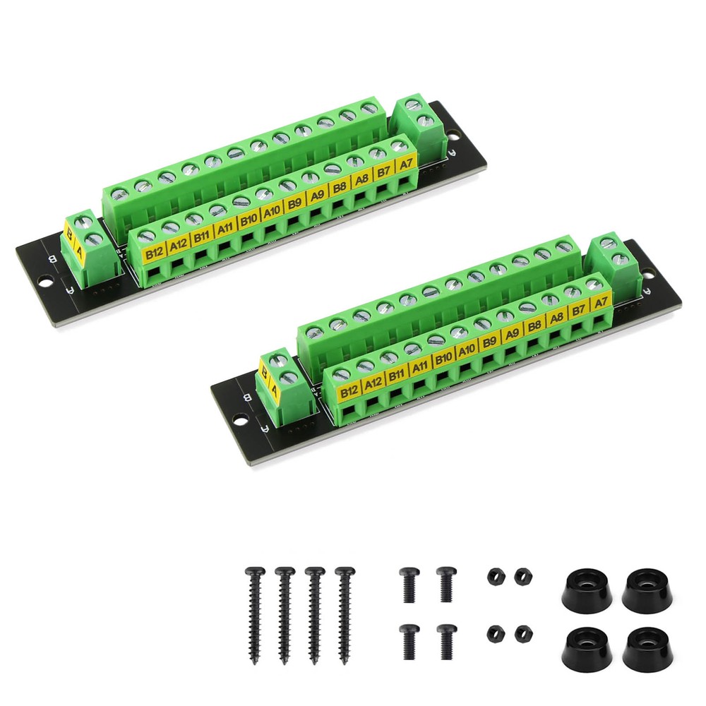 2 Units Power Distributor 10A 2 Inputs 2*12 Outputs Distribution Module DC AC