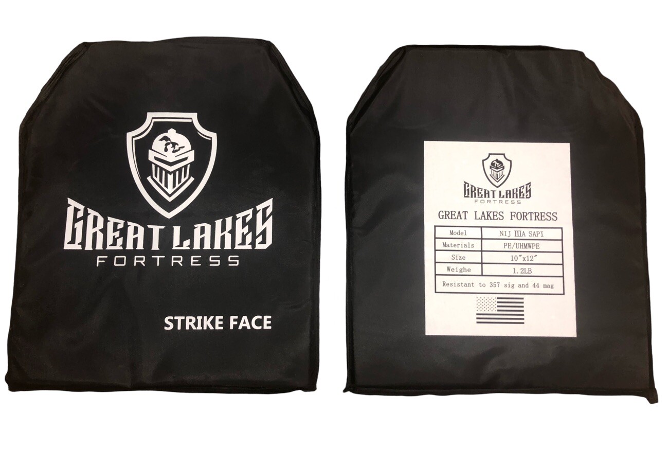 Level IIIA 3A Soft Bulletproof Body Armor Plate PAIR 10x12 Very Light Inserts