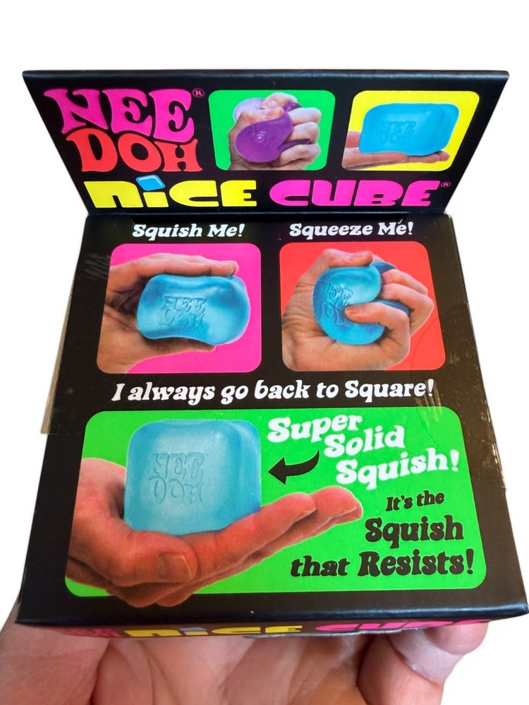 NeeDoh Nice Cube - Super Solid Squish! (Blue) - Brand New/Factory Sealed!