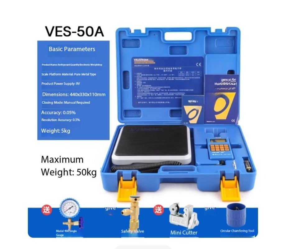 Refrigerant Quantity Charging Tool with Electronic Scale VES-50A/50B/100B