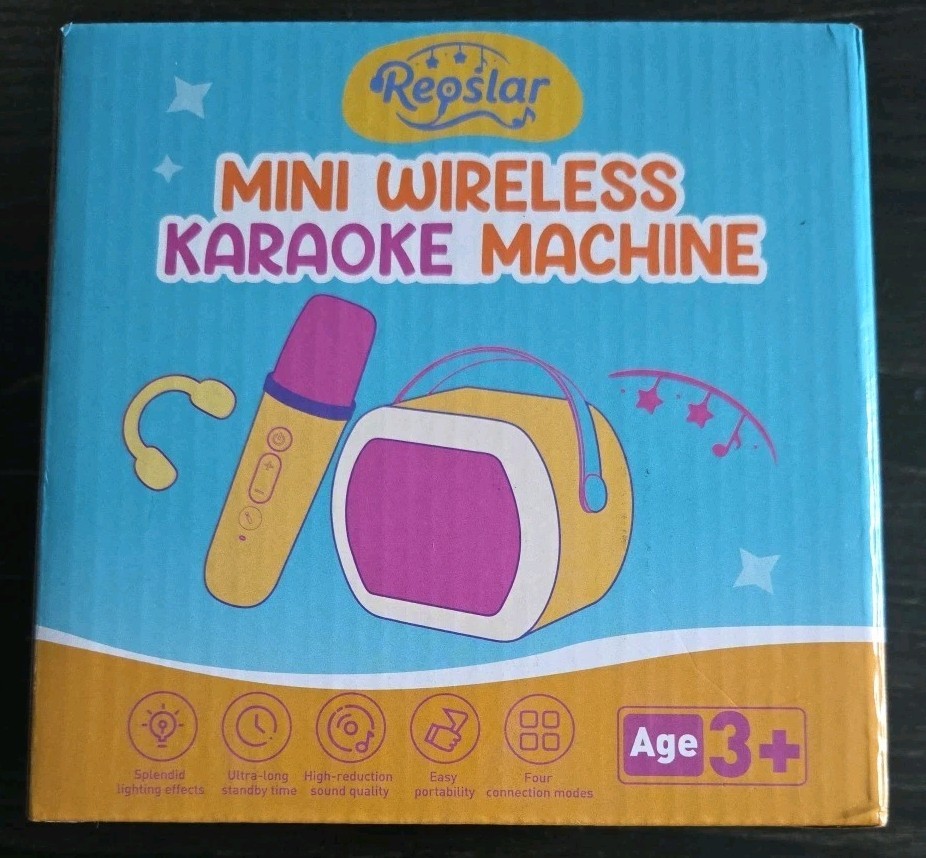 Mini Karaoke Machine for Kids - Wireless Bluetooth Speaker with Microphone *New
