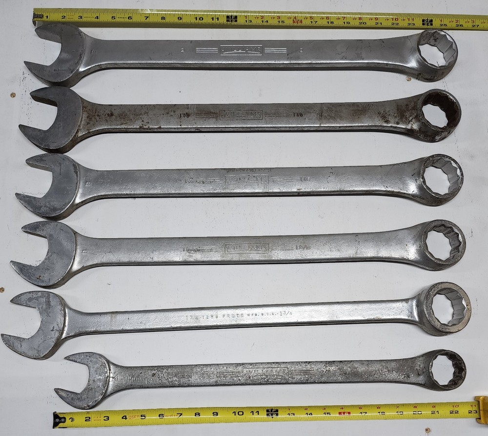 Williams Superrench and Proto Large Combination Wrenches