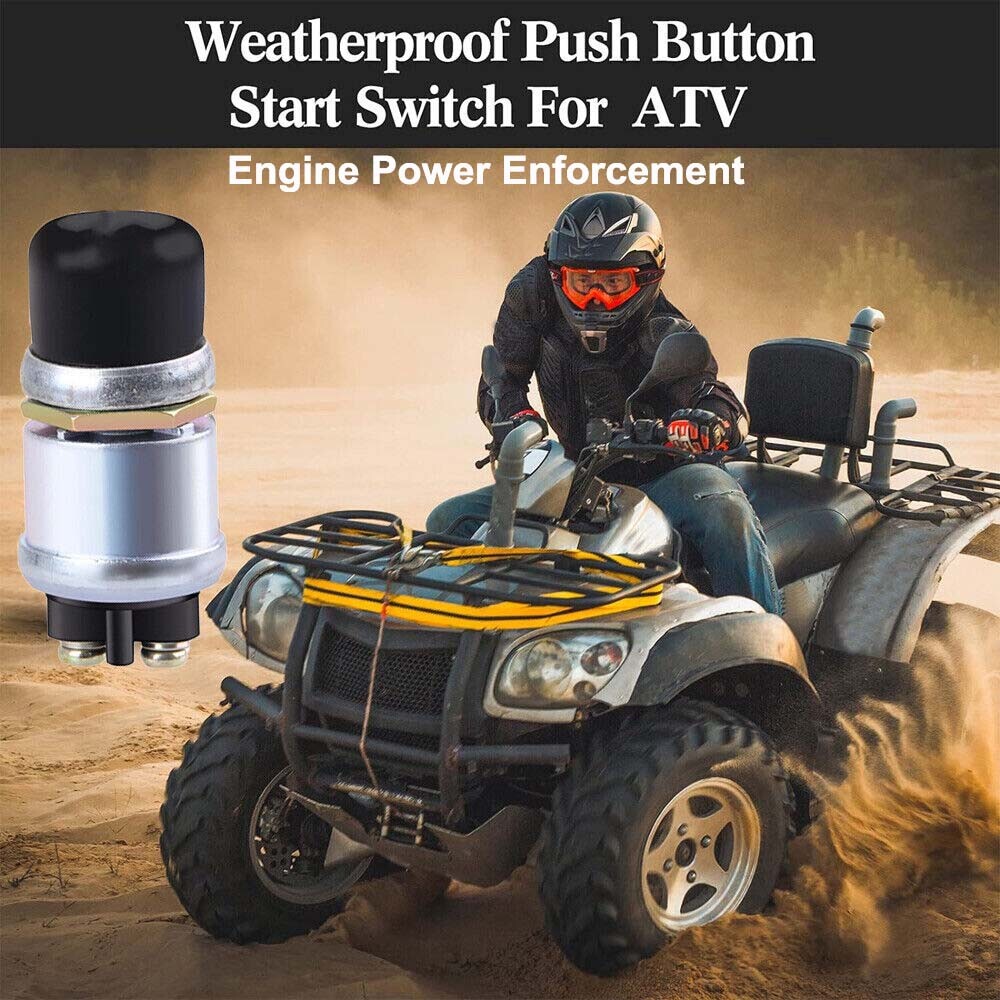 Heavy-Duty Push Button Switch Momentary Push On 50 AMP 12V 24V Ignition Starter