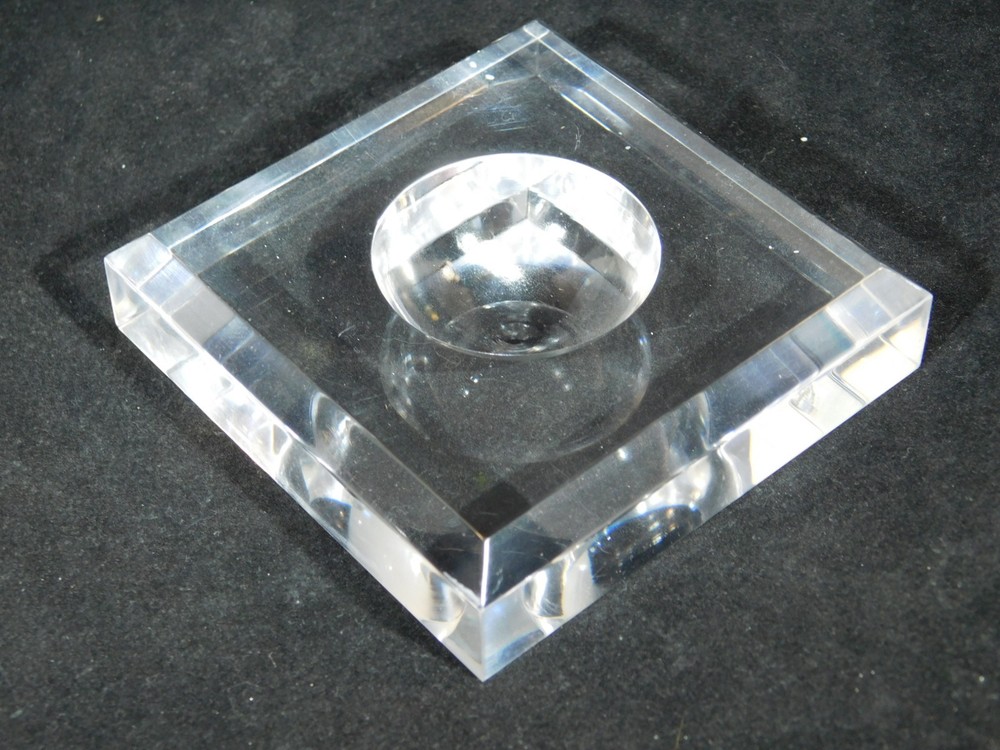Sphere Display Stand Large Size Clear Lucite
