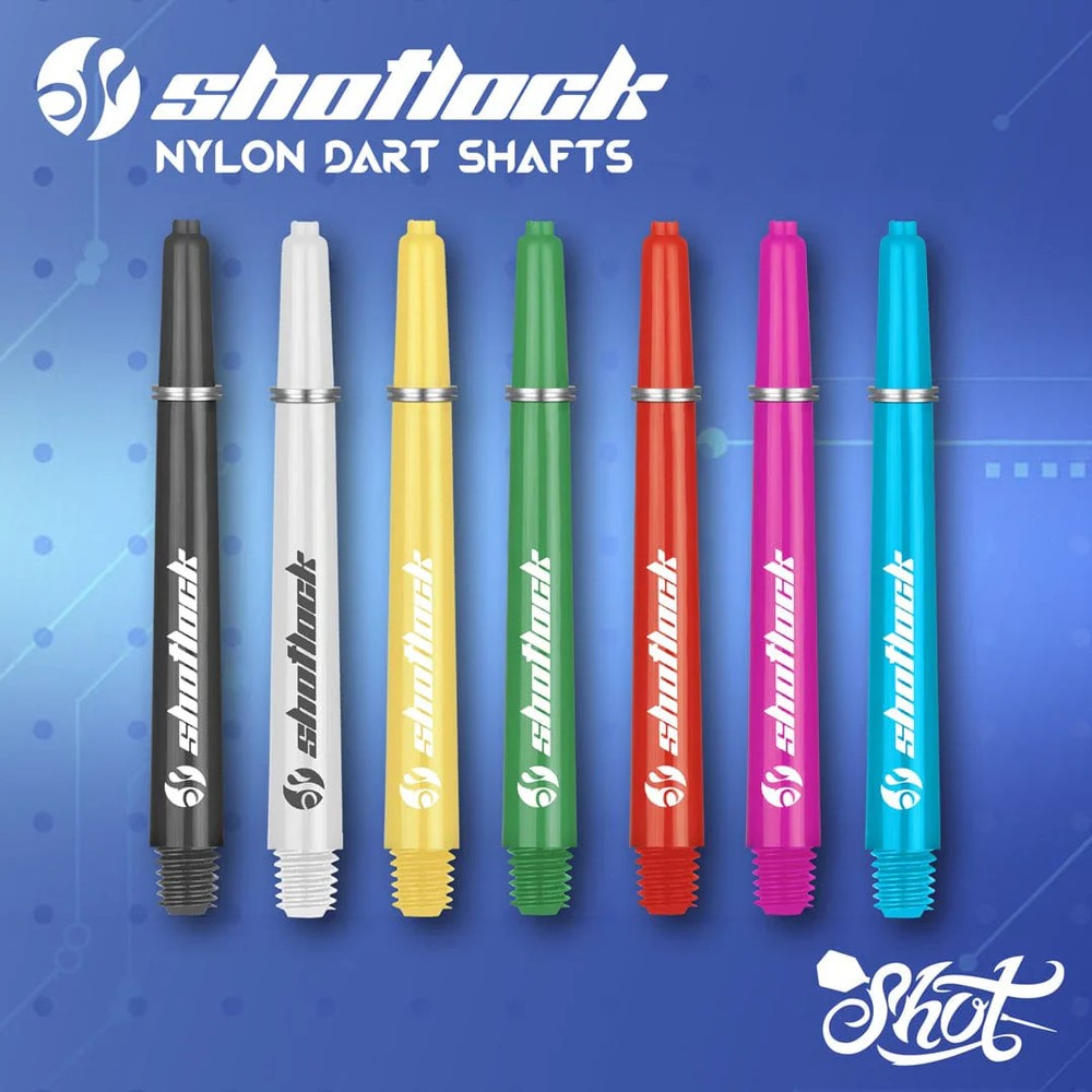 Shot Lock Dart Shafts - White - Short