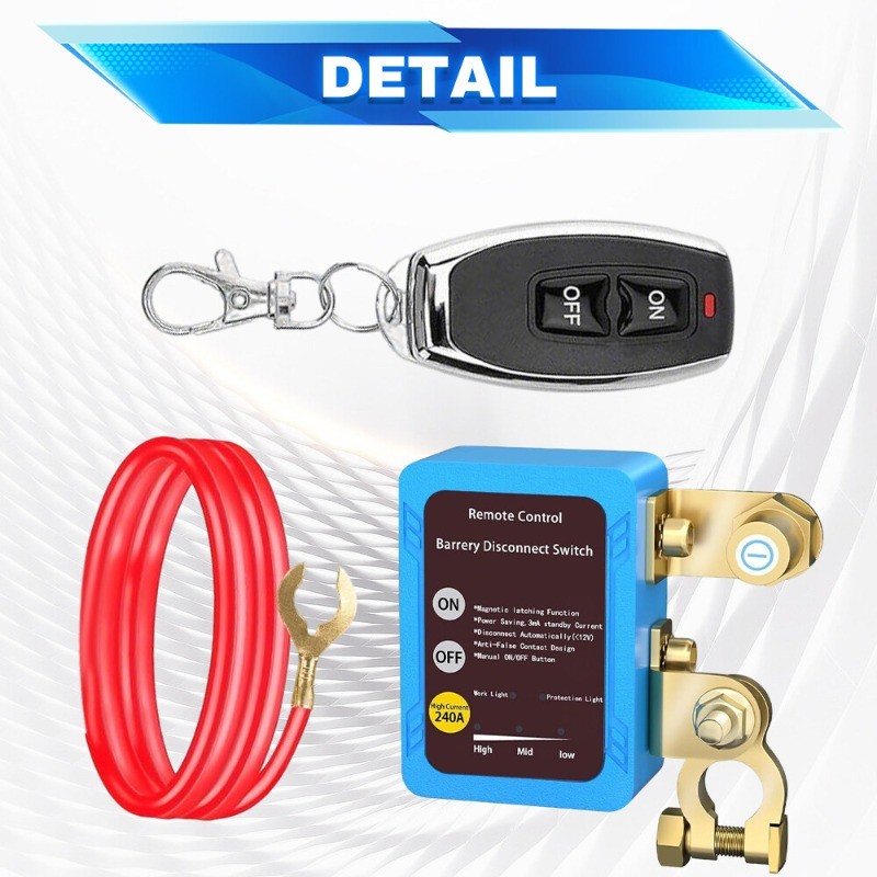 Remote Control Car Battery Switch Disconnect Power Kill Master Isolator Cut Off