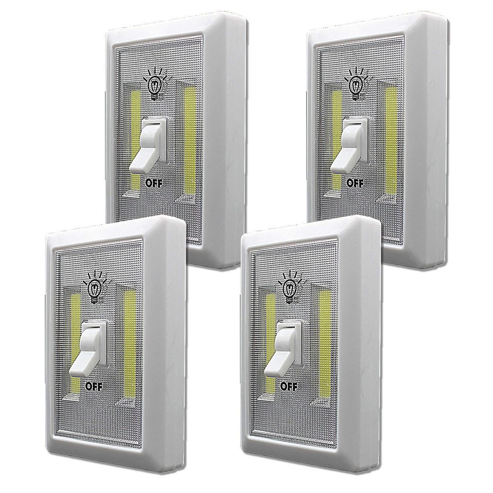 LED Night Light Battery Powered LightCordless COB Switch Light Illuminate Cor...