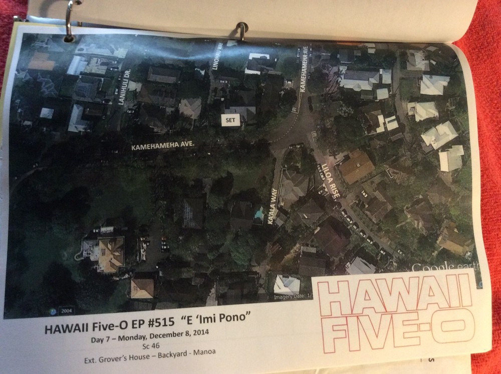 HAWAII FIVE-O ORIGINAL SCRIPT 515 SCHEDULE 2014 E 'IMI PONO DANIEL DAE KIM