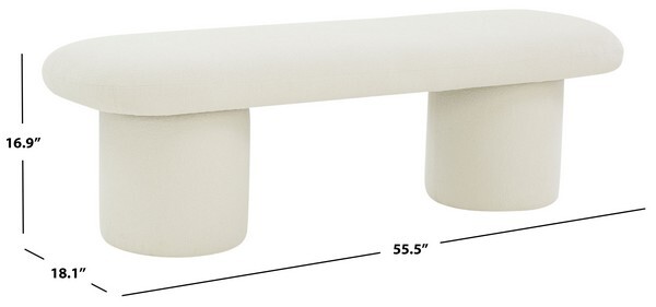 Safavieh CASSANDRALEE BOUCLE BENCH, Reduced Price 2172751914 SFV5124A