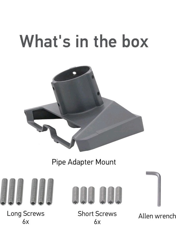 Starlink Gen 3 Pipe Adapter, Pole Mount Adapter Mounting Kit