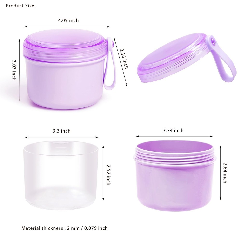 Large Denture Case, No-Leak Denture Container Cups for Soaking Full & Partial...