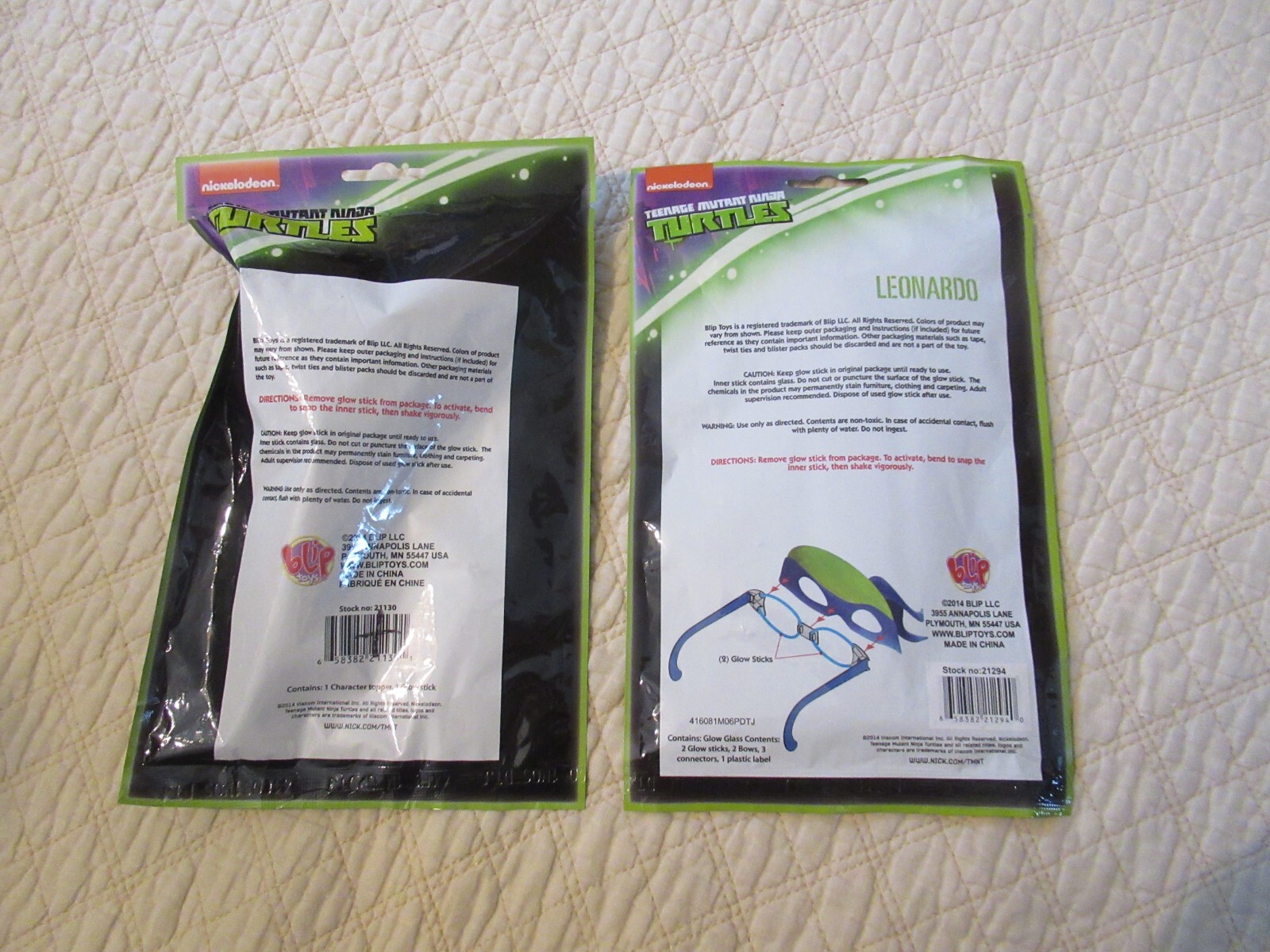 Teenage Mutant Ninja Turtles Neon Glow Set (Glow Wand + Glow Glasses) (2014)