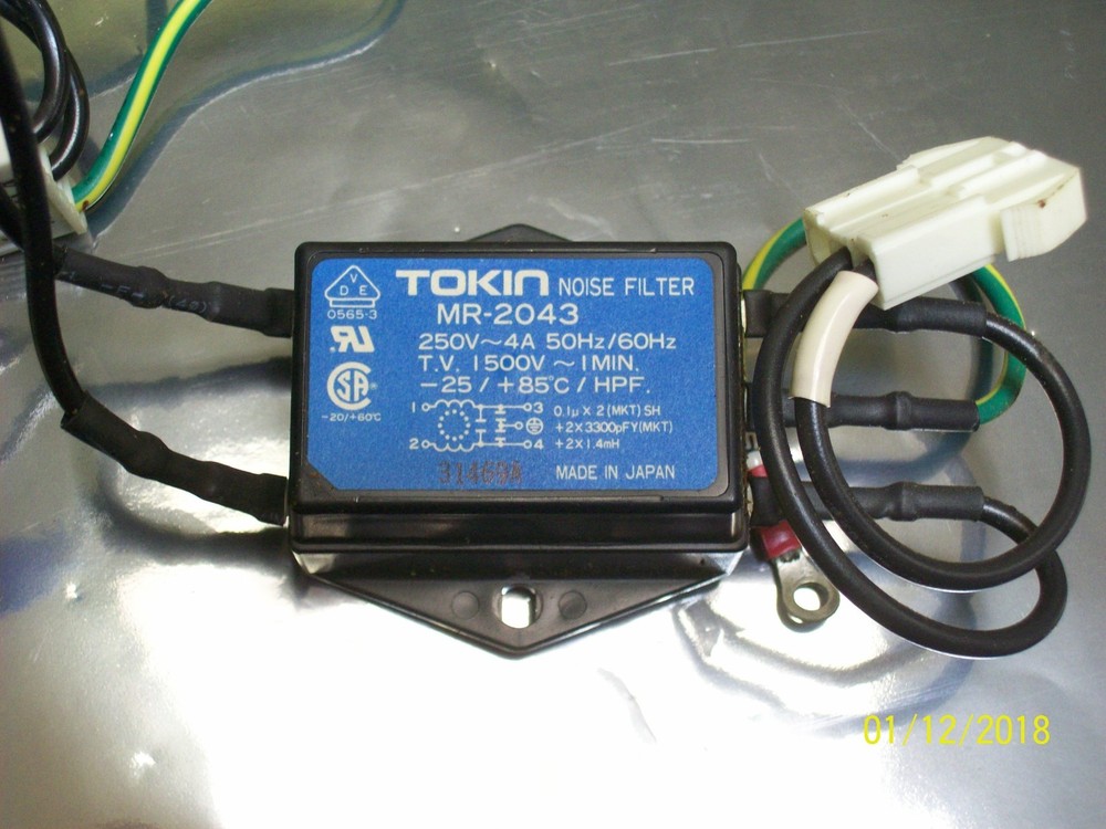 TOKIN NOISE FILTER 250V 4A , MR-2043