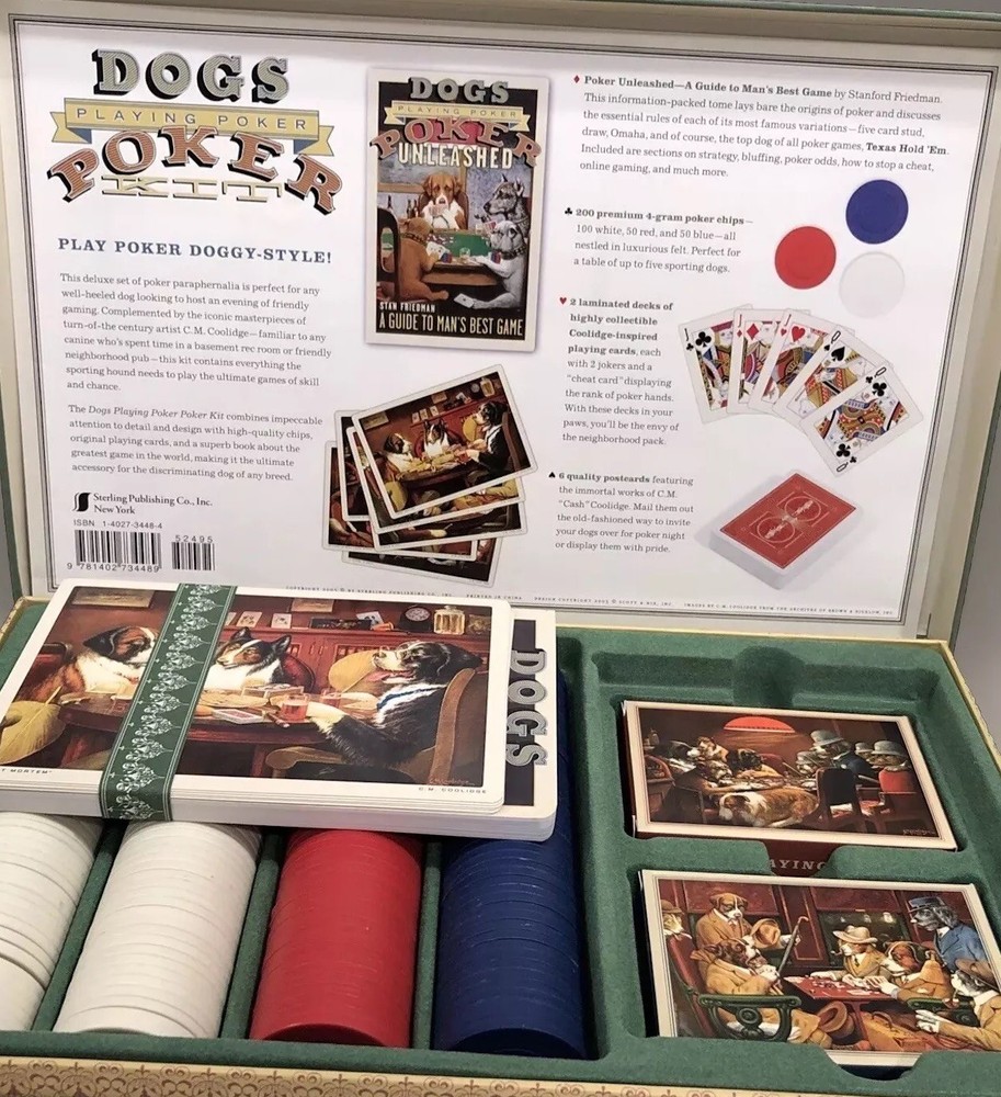 Dogs Playing Poker Set