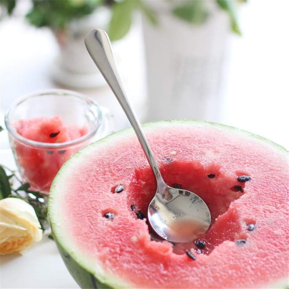 Soup Spoons 8-Piece Premium Stainless Steel Spoons round Spoons, Heavy-Weight