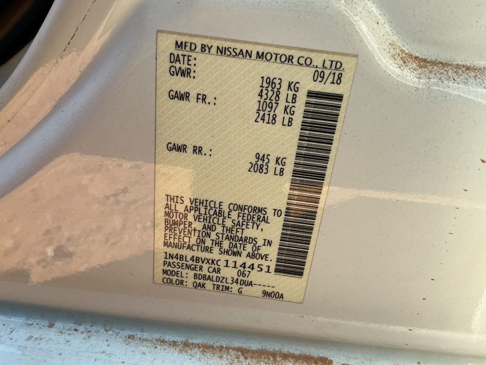ALTIMA 2019 Glove Box 4958331