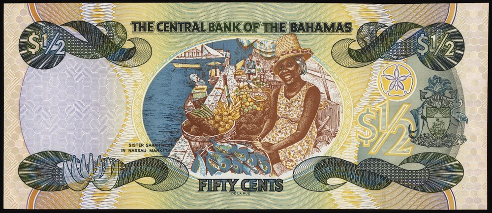 Bahamas 1/2 Dollar 2000 P68a Uncirculated