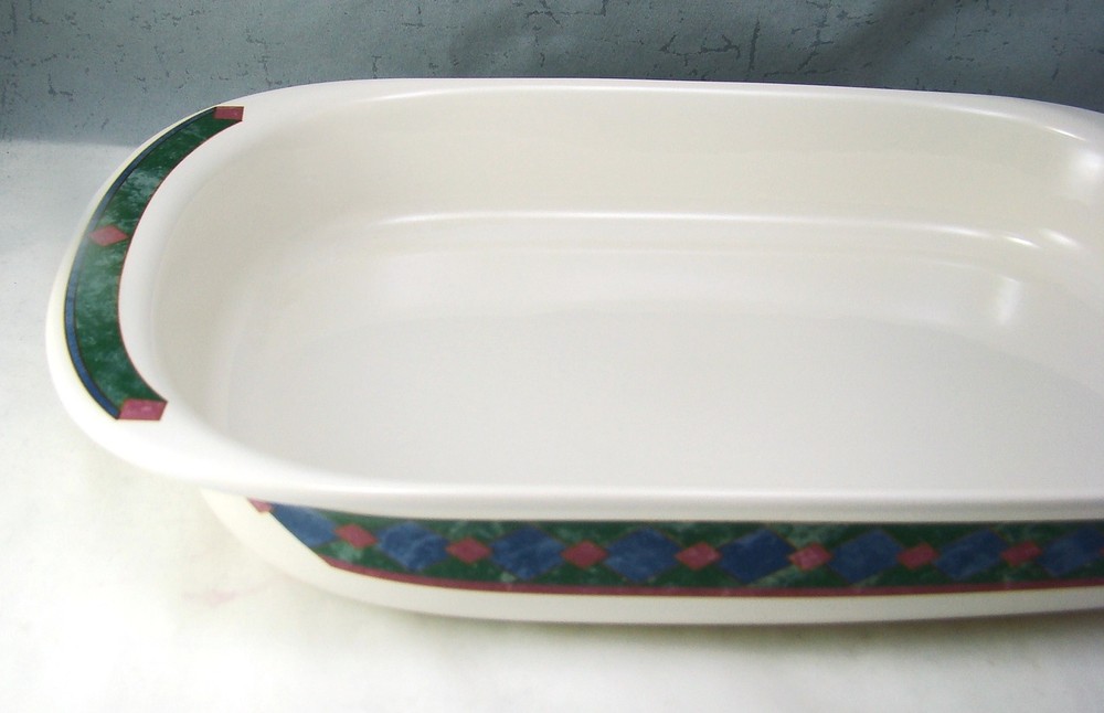 Pfaltzgraff (USA) AMALFI MEDITERRANEAN by Pat Farrell Rectangular Baker EXC