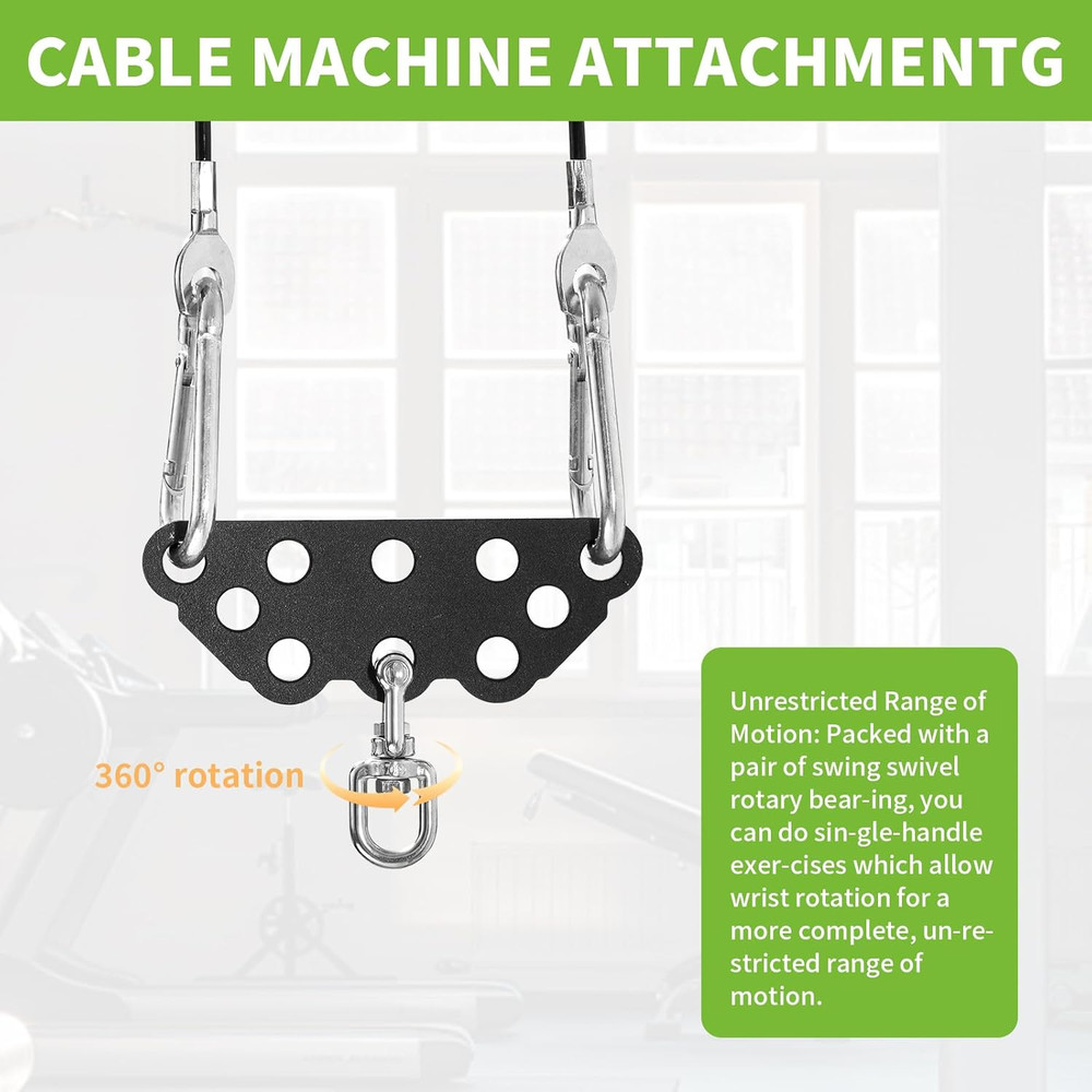 Multi-Grip LAT Pull Down Bar with Rotating Stainless Steel Adapter