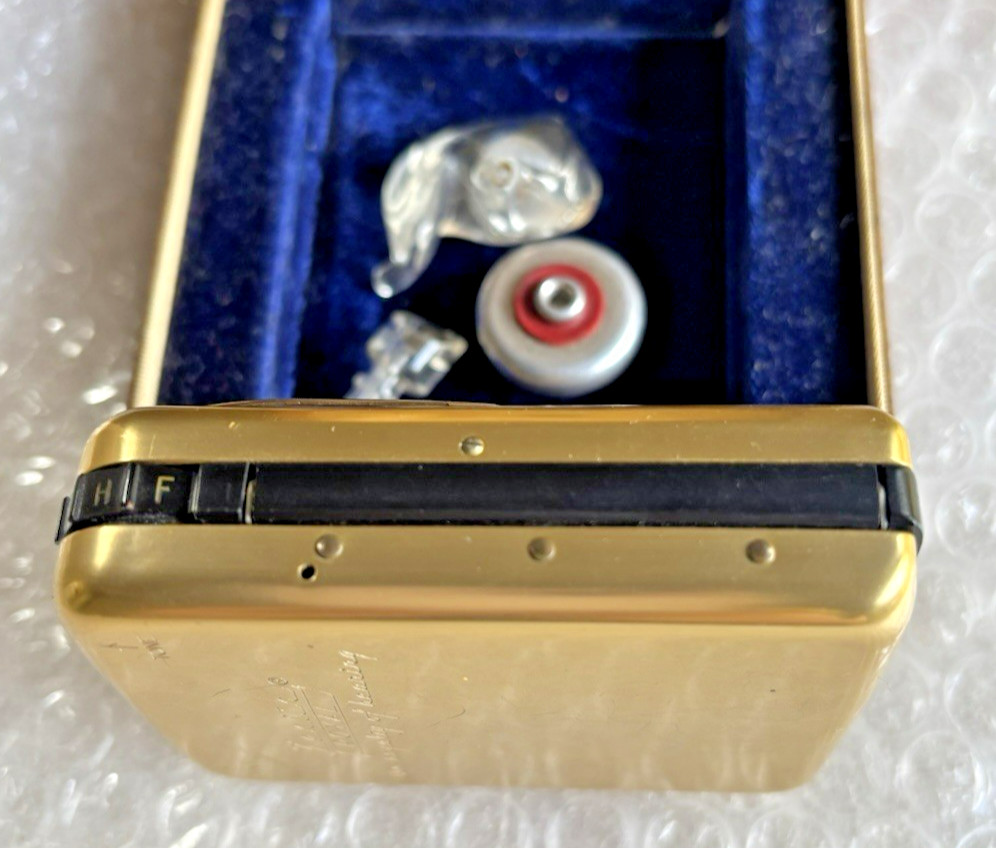 Zenith Royal Hearing Aid 1950's With Case Not Tested