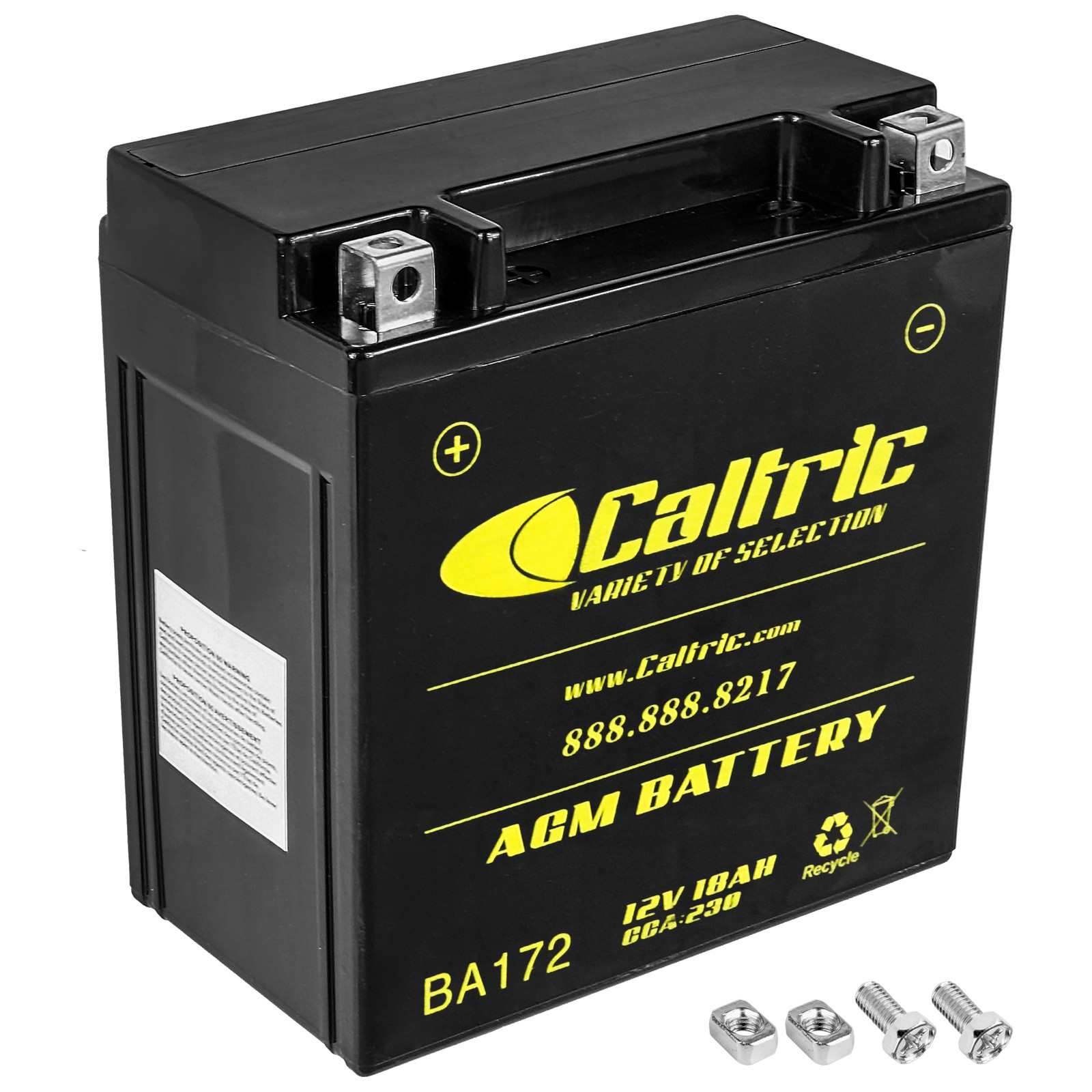Caltric AGM Battery for Polaris 550 Indy 2014 2015 2016 2017 2018-2022 / 4013045