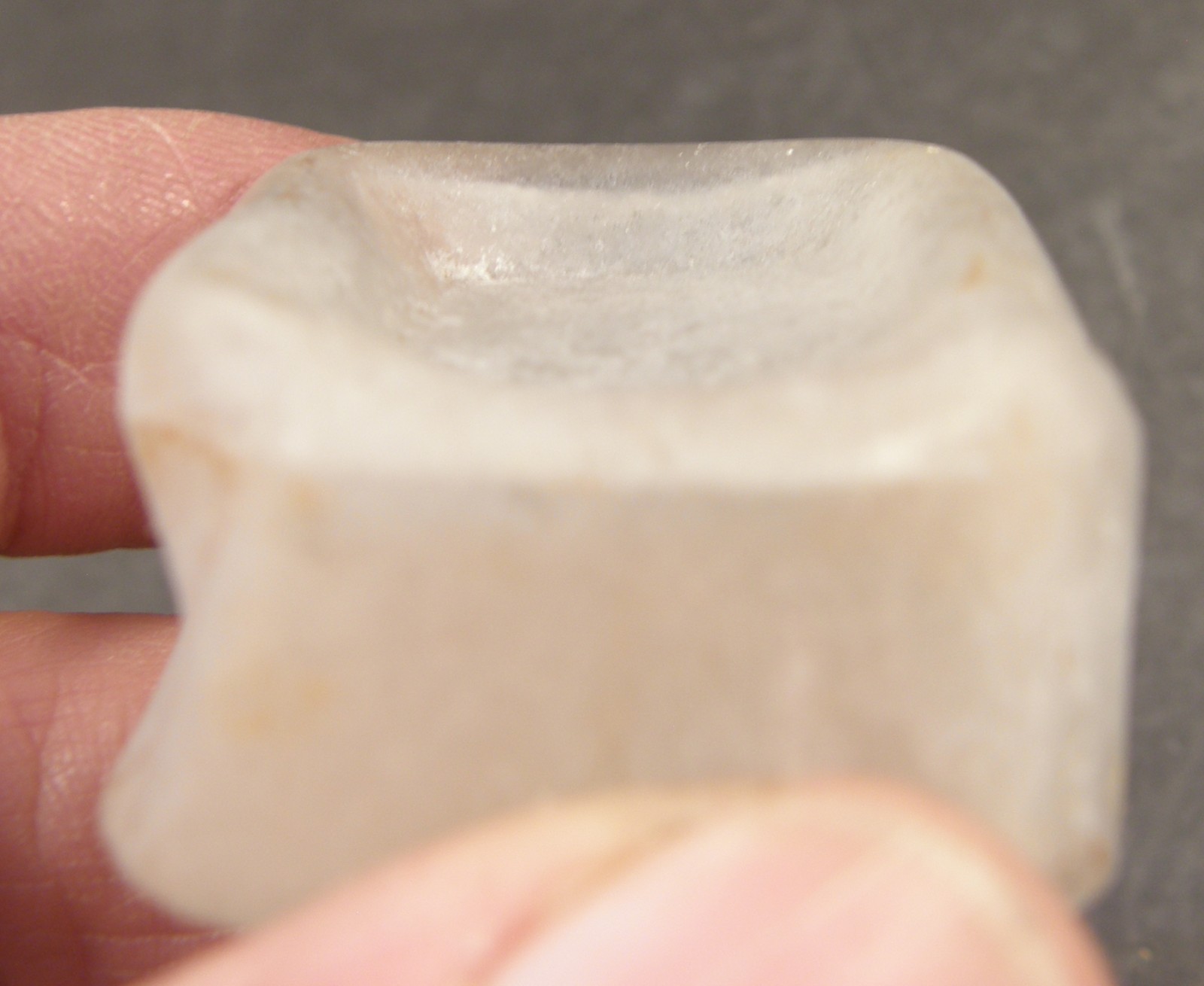 ANTIQUE GLASS TUGBOAT TUG BOAT INK BOTTLE