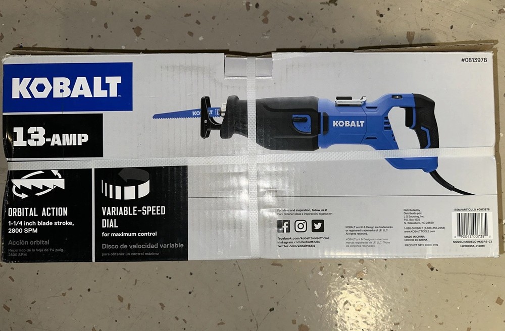 KOBALT Reciprocating Saw 13-AMP