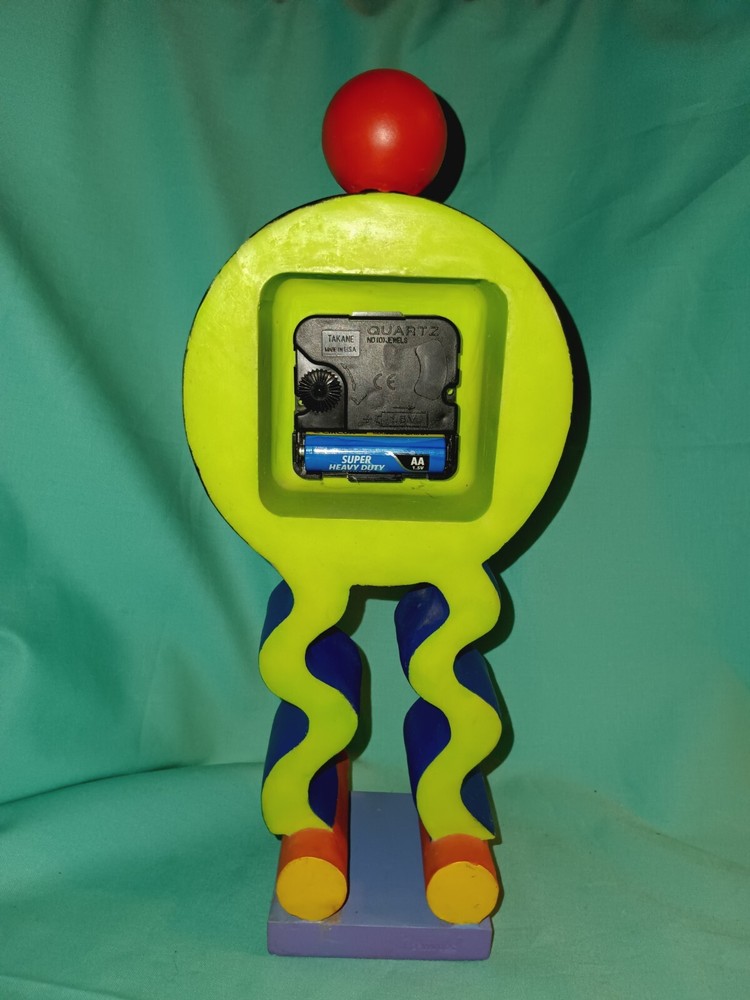 Colorful Circus Themed Ceramic Clock