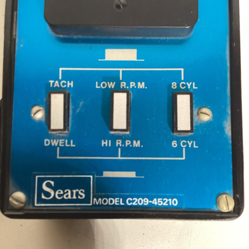 Sears Dwell Tachometer Model C209-45210- Untested