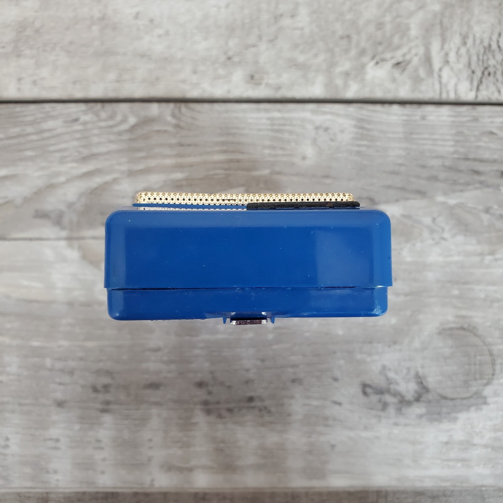 Fleetwood Transistor Six 6 Square Grill 6 Blue With Case *FOR PARTS OR REPAIR*