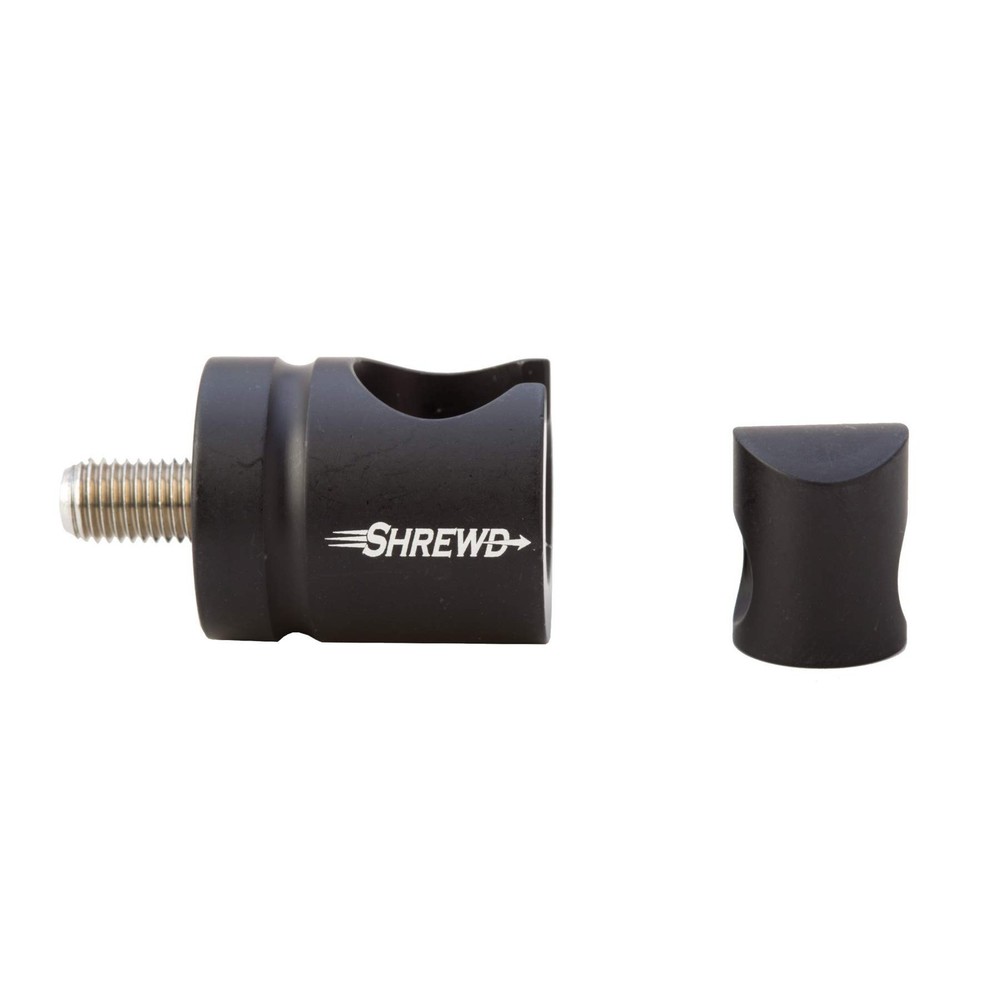 Shrewd Archery Straight Quick Disconnect, Matte Black