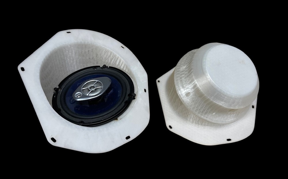 1959-1970, GM Full Size, Impala Kick Panel Vent, 6.5" Speaker Buckets