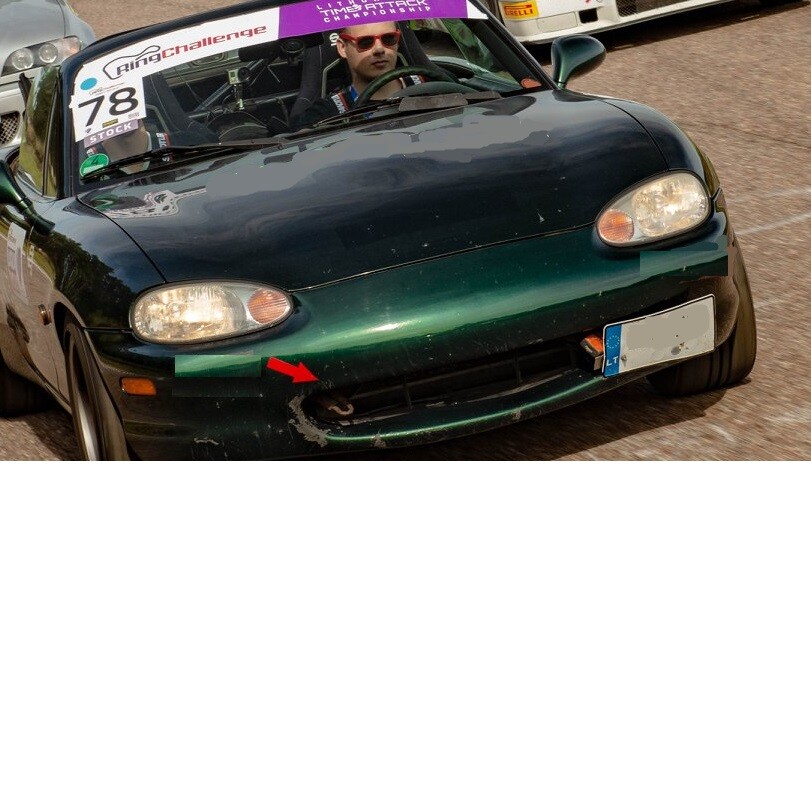 License plate holder bracket for Mazda MX5 Miata NA/NB