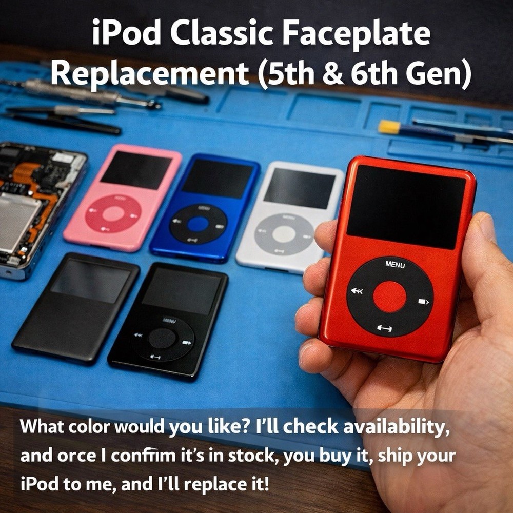 iPod Classic 5th / 6th Generation – Faceplate Replacement Service