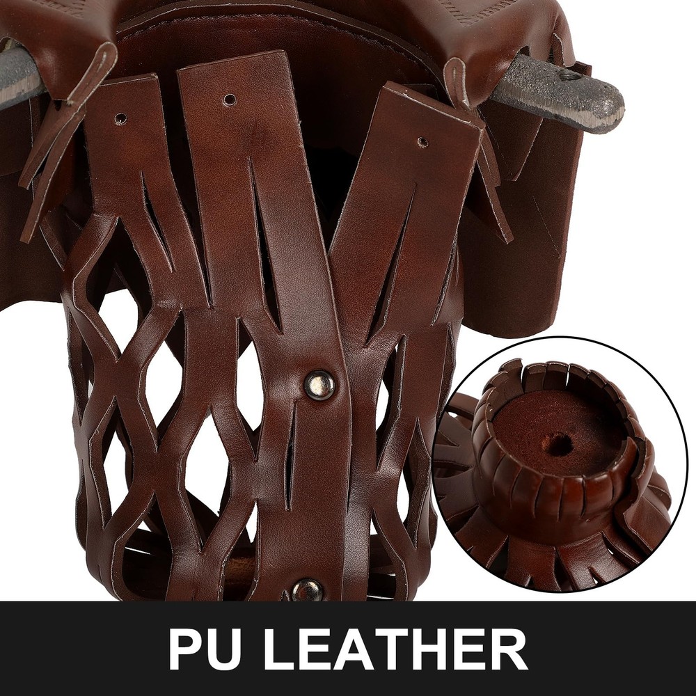 6-Piece PU Leather Billiard Pockets with Diamond Pattern - Durable Accessorie...