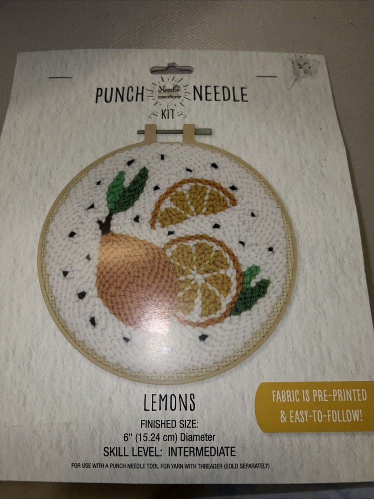 Needle Creations Punch Needle Kit “Lemons”