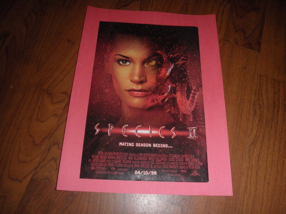 NATASHA HENSTRIDGE_"SPECIES II" Promo AD_ -1998-Original  Print