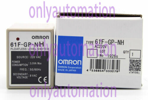 Omron Floatless Level Switch 61F-GP-NH 220 VAC New In Box 1PC